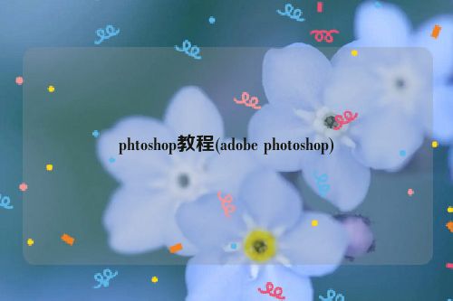 phtoshop教程(adobe photoshop)